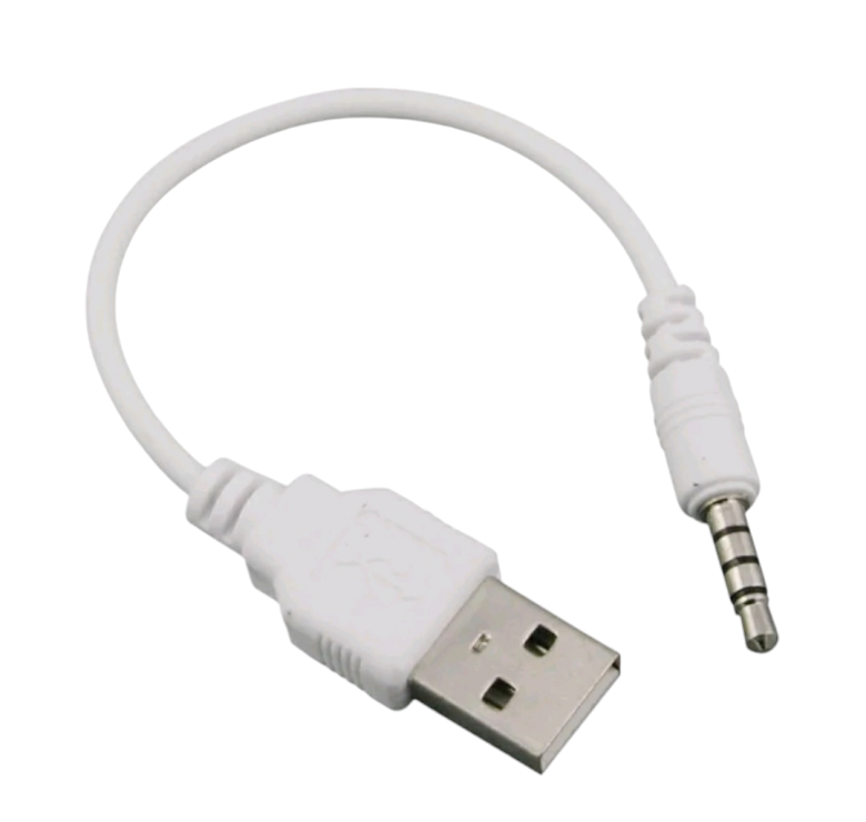 Переходник в машину AUX USB / Белый