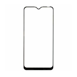 Закаленное защитное стекло на Oppo A12s / Черная рамка