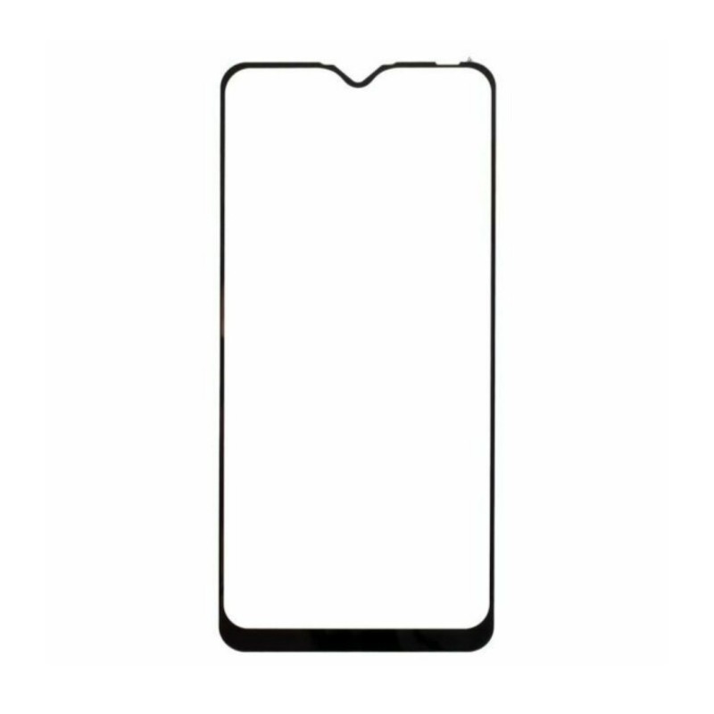 Загартоване захисне скло на Oppo A12s / Чорна рамка