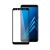Загартоване захисне скло на Samsung A8 2018 / Чорна рамка