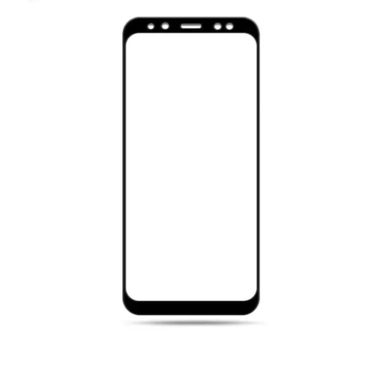 Загартоване захисне скло на Samsung A530 / Чорна рамка