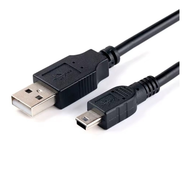 Кабель Mini - USB для плеєрів, колонок, відеореєстраторів / 2 метра / Чорний