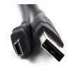 Кабель Mini - USB для плеєрів, колонок, відеореєстраторів / 2 метра / Чорний