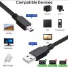 Кабель Mini - USB для плеєрів, колонок, відеореєстраторів / 2 метра / Чорний