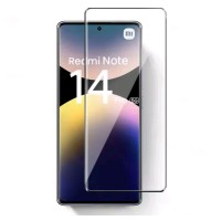 Захисне скло на смартфон Xiaomi Redmi Note 14 Pro (4G, 5G) / Чорна рамка