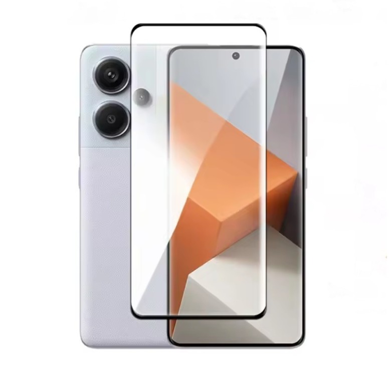 Захисне скло на смартфон Xiaomi Redmi Note 14 Pro Plus 5G / Чорна рамка