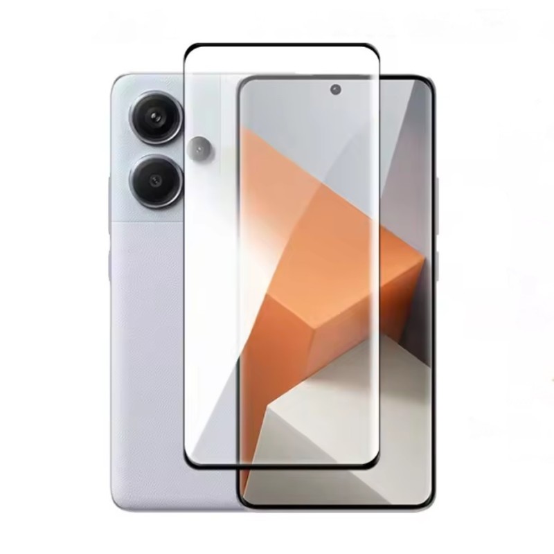 Захисне скло на смартфон Xiaomi Redmi Note 14 Pro Plus 5G / Чорна рамка