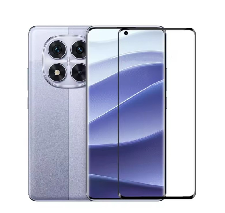 Захисне скло на смартфон Poco X7 / Чорна рамка