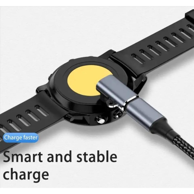 Переходник Lightning (iphone) – Garmin (угловой) для зарядки часов Garmin