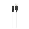 ﻿Кабель USB Hoco X21 Silicone Type - C \ 1 метр \ Білий