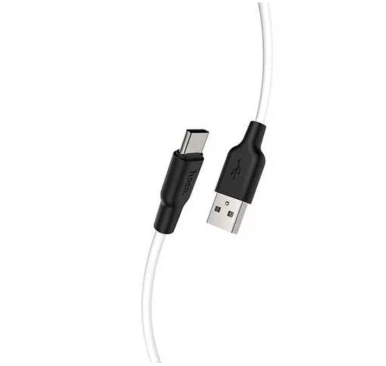 ﻿Кабель USB Hoco X21 Silicone Type - C \ 1 метр \ Білий