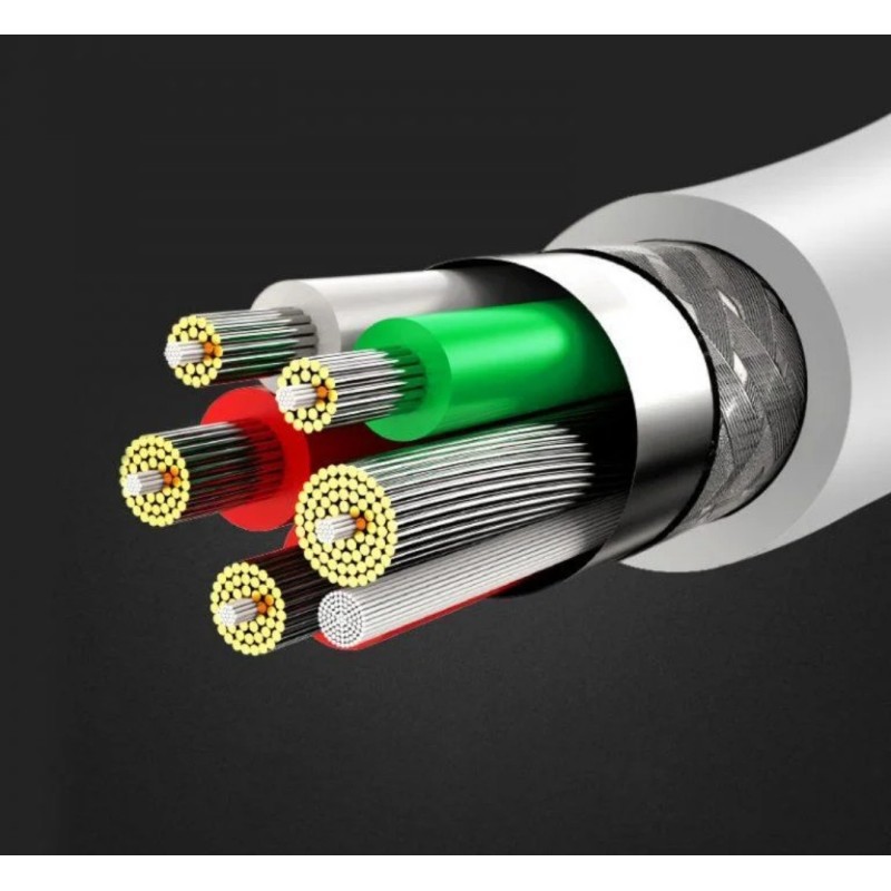 Кабель USB Hoco X21 Silicone Type - C \ 1 метр \ Белый