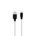 ﻿Кабель USB Hoco X21 Silicone Micro \ 1 метр \ Білий