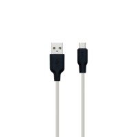 ﻿Кабель USB Hoco X21 Silicone Micro \ 1 метр \ Білий