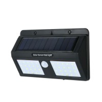 Уличный светильник на солнечной батарее Solar 1626A + 40 диодов \ (7178) \ Черный