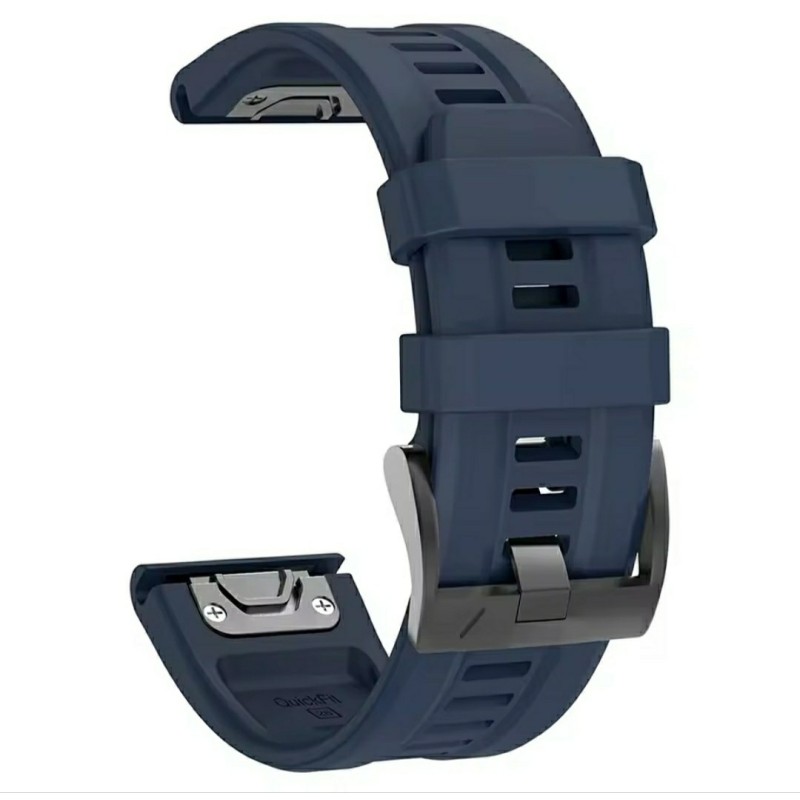Силіконовий ремінець QuickFit 22 мм для Garmin (Темно-Синій)