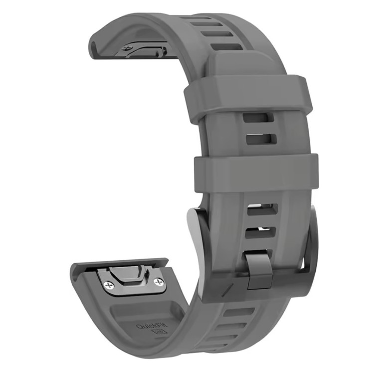 Ремінець QuickFit 22 мм. для годинників Garmin \ Темно - Сірий