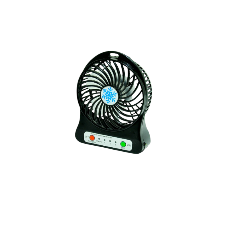 Мини вентилятор аккумуляторный Mini Fan USB / Черный