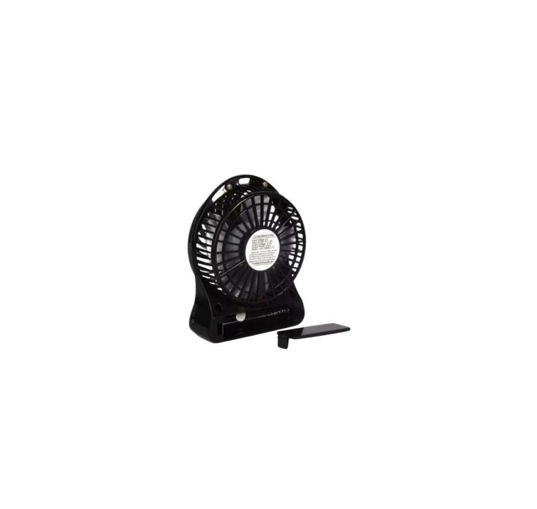 Міні вентилятор акумуляторний Mini Fan USB / Чорний