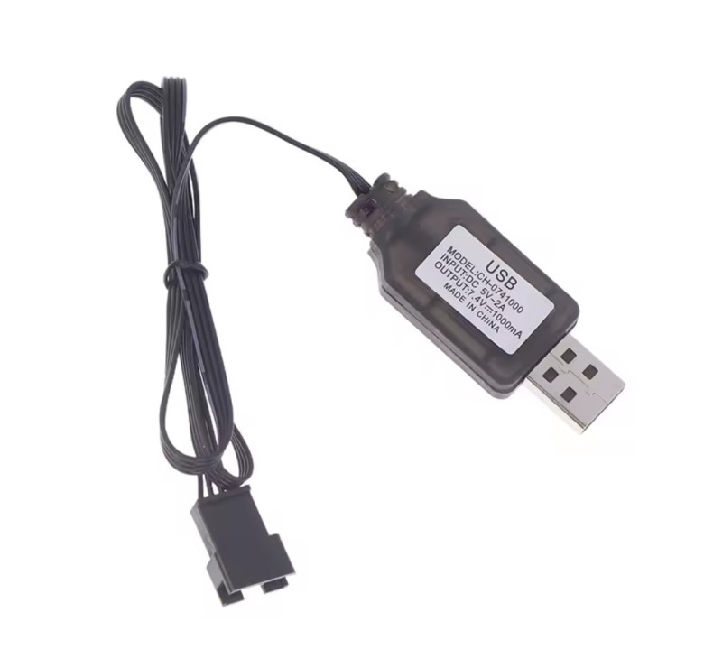 Кабель USB 7.4 вольт (4 контакти) для машинки на пульту