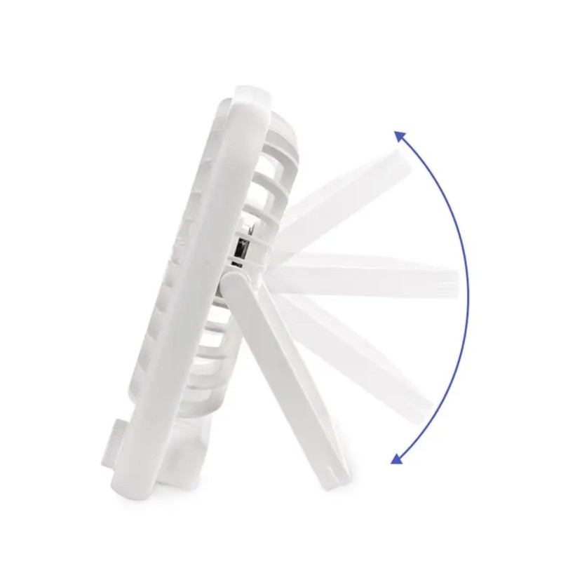 Вентилятор портативний акумуляторний, 18650 Type-C \ Білий