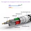 Кабель для захищених смартфонів USB - Type-C 10 mm. 1 метр / Сірий