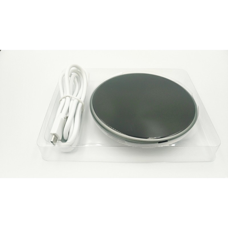 Беспроводное зарядное устройство LFX-01 / Быстрая зарядка 5-9 вольт / 10 Ватт / 1.67-2 Ампера / Черный