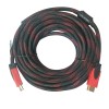 Кабель HDMI - HDMI / V1.4 / 10 метров / Нейлоновый / Черный