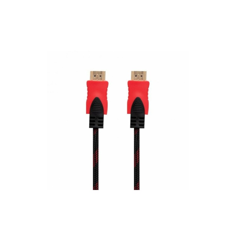 Кабель HDMI - HDMI / V1.4 / 10 метрів / Нейлоновий / Чорний