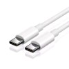 Кабель Type-c - Type-c для быстрой зарядки PD 6А смартфонов \ 1,3 метра \ Белый
