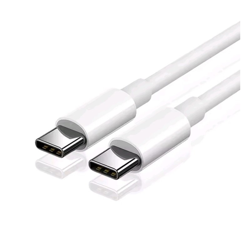 Кабель Type-c - Type-c для быстрой зарядки PD 6А смартфонов \ 1,3 метра \ Белый