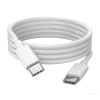 Кабель Type-c - Type-c для быстрой зарядки PD 6А смартфонов \ 1,3 метра \ Белый