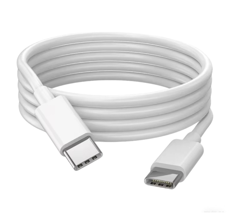Кабель Type-c - Type-c для быстрой зарядки PD 6А смартфонов \ 1,3 метра \ Белый