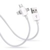 Кабель 3в1 USB - Type-c, Lightning, Micro для быстрой зарядки смартфонов \1,3 метра \ Белый
