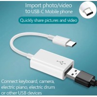 USB Кабель OTG Type C 2.0 Білий