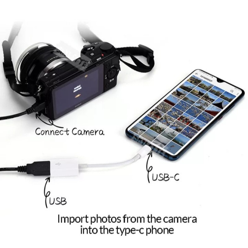 USB Кабель OTG Type C 2.0 Білий