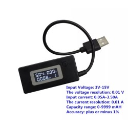 USB Тестер KCX-017 Чорний