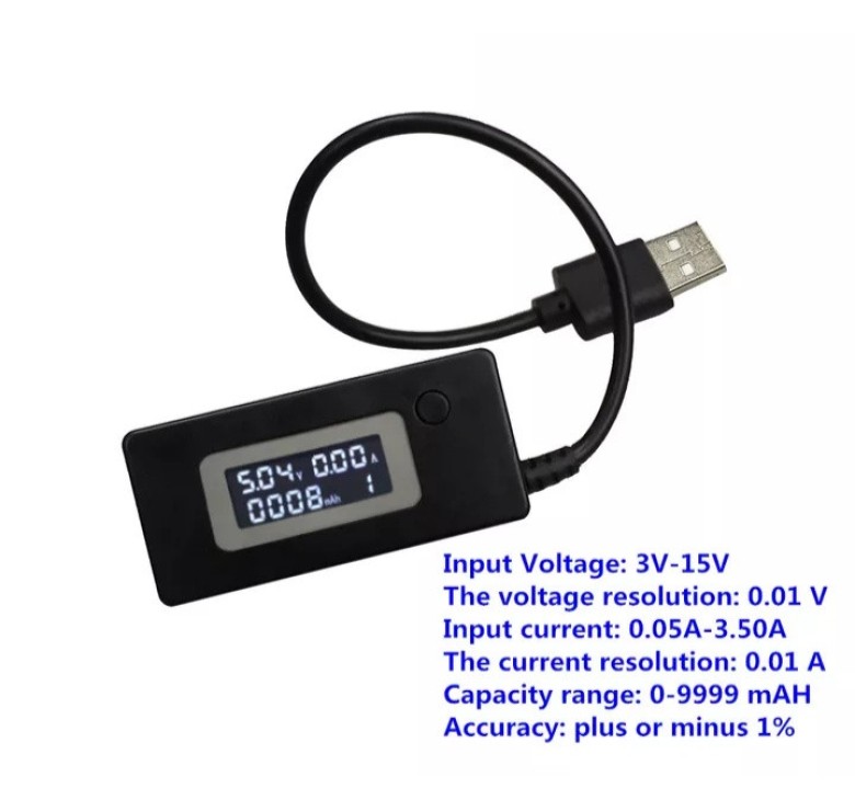 USB Тестер KCX-017 Чорний