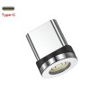 Магнітний круглий конектор Type C USB TOPK для швидкої зарядки 3А