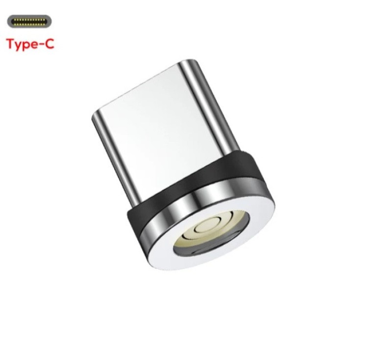 Магнітний круглий конектор Type C USB TOPK для швидкої зарядки 3А