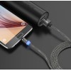Магнітний Micro USB кабель TOPK Сірий 2 метри
