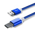 Type C USB кабель для захищених смартфонів 9 mm Синій 2 метра