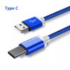 Type C USB кабель для захищених смартфонів 9 mm Синій 2 метра