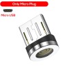 Магнітний круглий конектор Micro USB TOPK для швидкої зарядки 3А