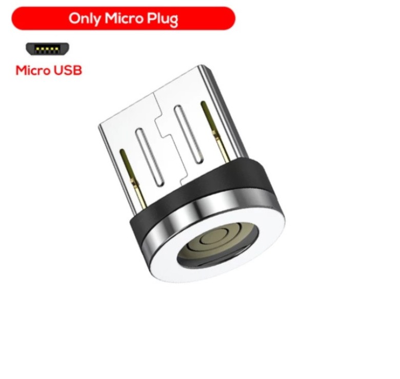 Магнітний круглий конектор Micro USB TOPK для швидкої зарядки 3А