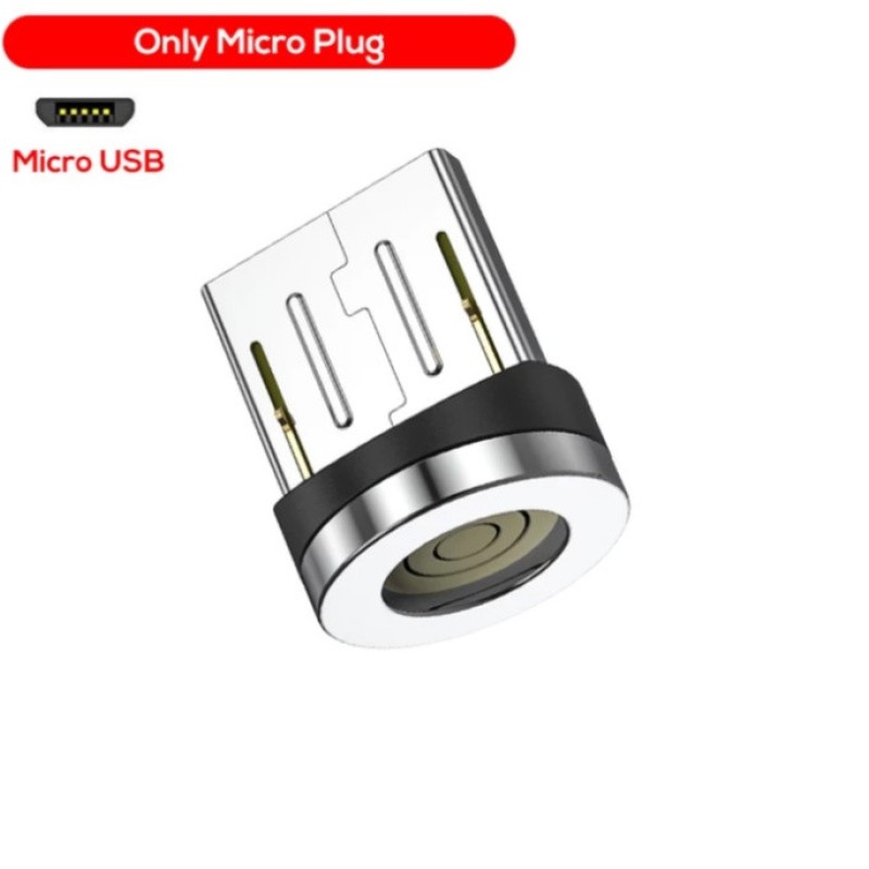 Магнітний круглий конектор Micro USB TOPK для швидкої зарядки 3А