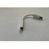 Перехідник для захищених смартфонів з type C на аудіо (AUX) 3.5 mm Білий