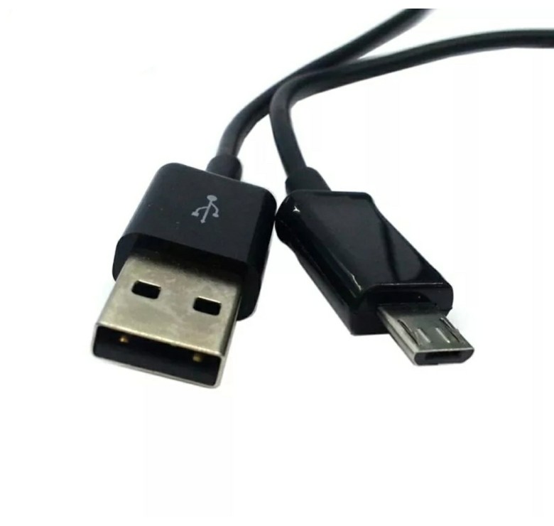 Micro USB кабель для захищених телефонів/8 mm. / Чорний