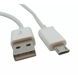 Micro USB кабель для захищених смартфонів/8 mm. / Білий