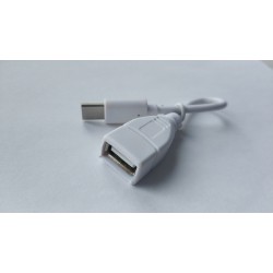 Type C OTG кабель для Blackview BV9500 Pro (9 mm) Білий